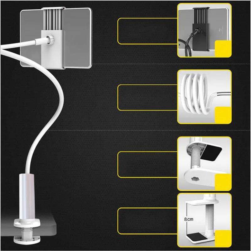 New Universal 360 Degree Flexible Table Stand Mount Holder For iPhone iPad Tablets DOM668
New Universal 360 Degree Flexible Table Stand Mount Holder For iPhone iPad Tablets DOM668