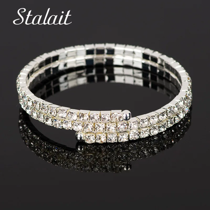 Luxury Full Rhinestone Surround Bracelets For Female Charm Double Layer Silver Color Bracelet&Bangle Accessories Mujer
Luxury Full Rhinestone Surround Bracelets For Female Charm Double Layer Silver Color Bracelet&Bangle Accessories Mujer