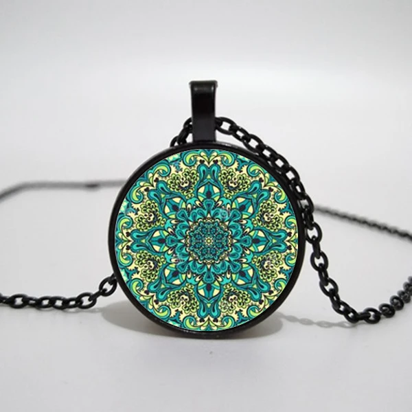 Mandala Flower Glass Necklace Vintage Buddhist Chakra Glass Pendant Necklace Charm Round Necklace
Mandala Flower Glass Necklace Vintage Buddhist Chakra Glass Pendant Necklace Charm Round Necklace