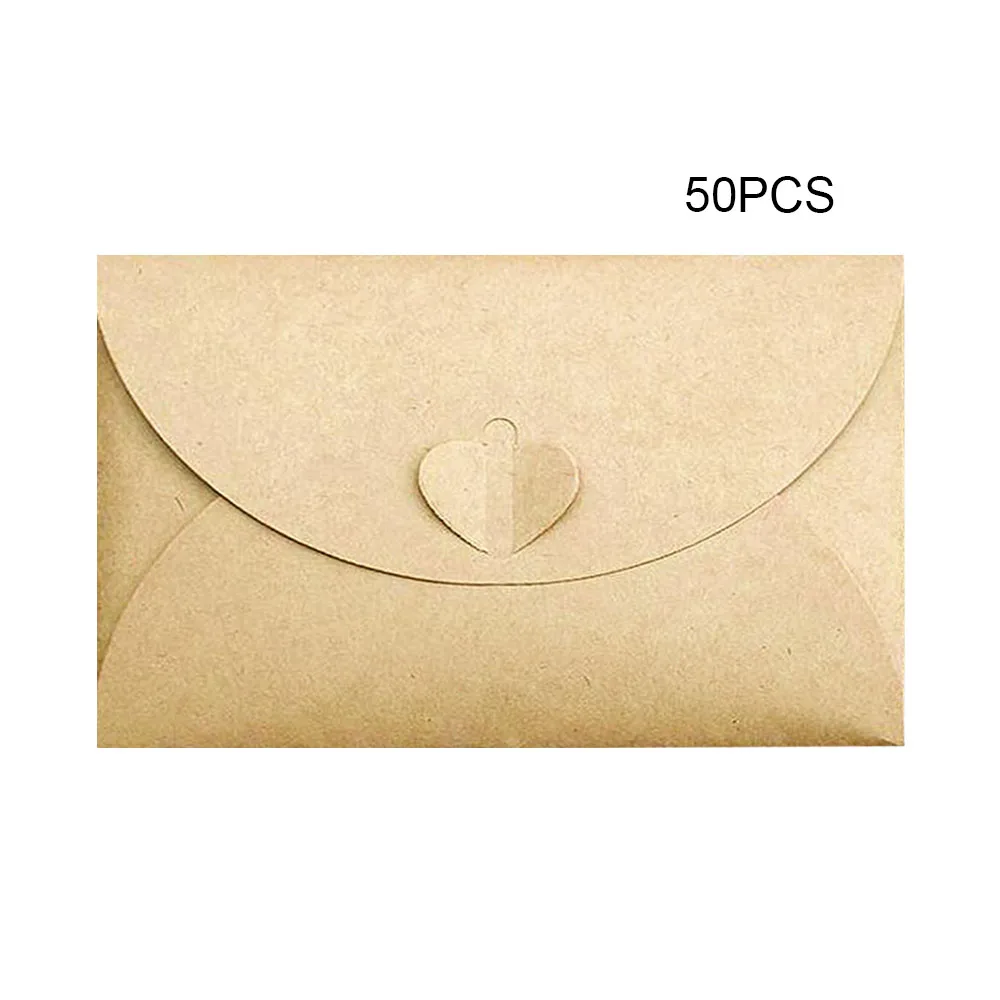 50pcs/lot Handmade Heart Kraft Envelope Vintage Envelopes Retro Stationery Set Postcard Photo Storage Christmas Gift Package
50pcs/lot Handmade Heart Kraft Envelope Vintage Envelopes Retro Stationery Set Postcard Photo Storage Christmas Gift Package