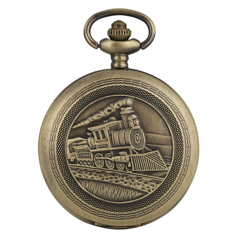Antique Retro Locomotive Train Pattern Quartz Pocket Watch Bronze Steampunk Necklace Pendant Chain Art Collectible Unisex Gifts
Antique Retro Locomotive Train Pattern Quartz Pocket Watch Bronze Steampunk Necklace Pendant Chain Art Collectible Unisex Gifts