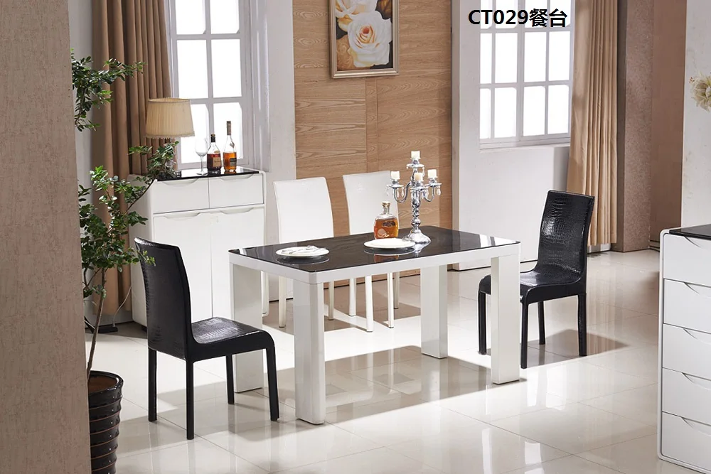 CT029 Tempered glass surface MDF baked varnish dining room furniture 1350x800x750mm dining table
CT029 Tempered glass surface MDF baked varnish dining room furniture 1350x800x750mm dining table