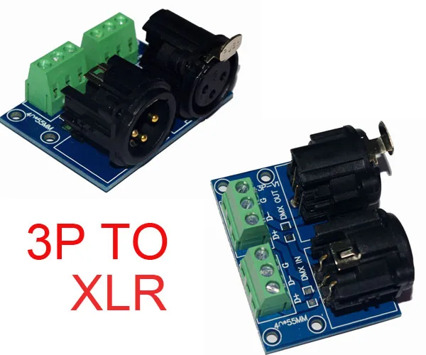 XLR3-3P DMX512 разъем реле 3pin адаптер XLR dmx контроллер 3P к использовать для контроллера