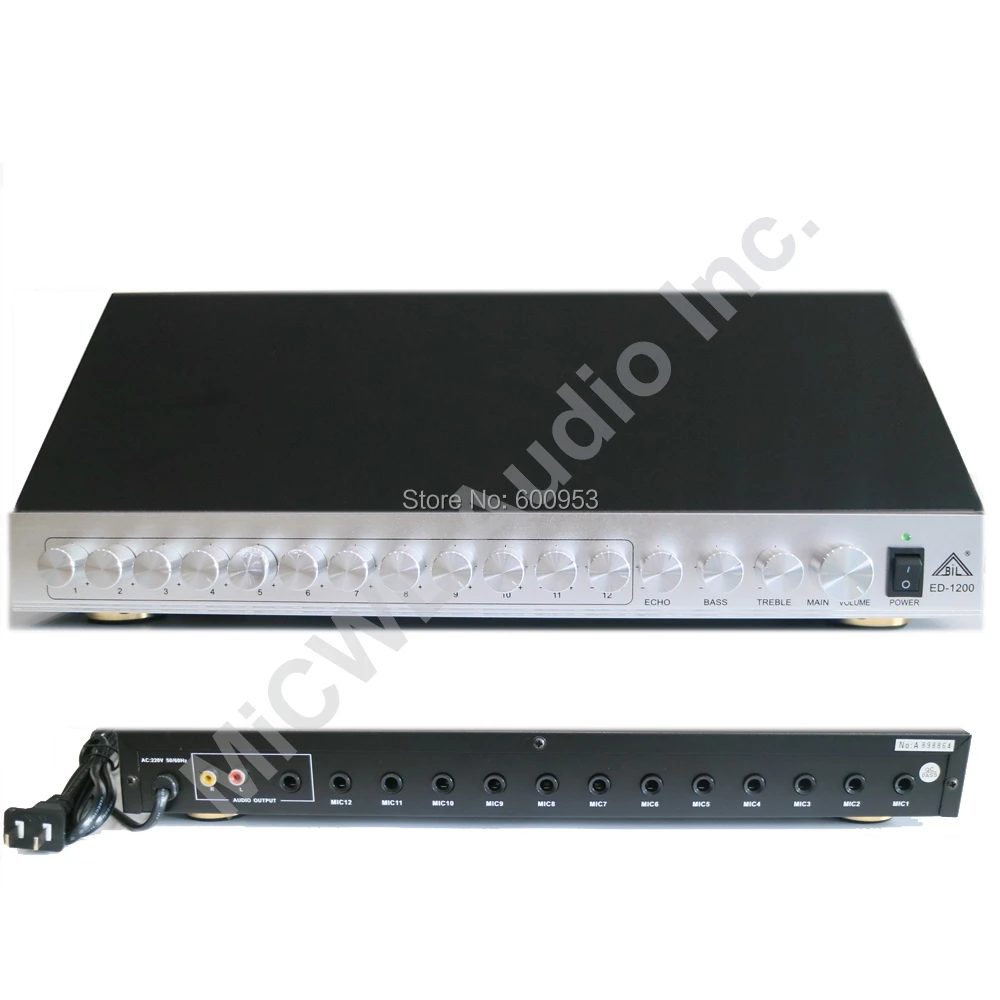 Pro 12 Channel Conference Microphone Mics concentrator HUB can with 12 Meeting Microphone Volume control button ECHO BASS
Pro 12 Channel Conference Microphone Mics concentrator HUB can with 12 Meeting Microphone Volume control button ECHO BASS