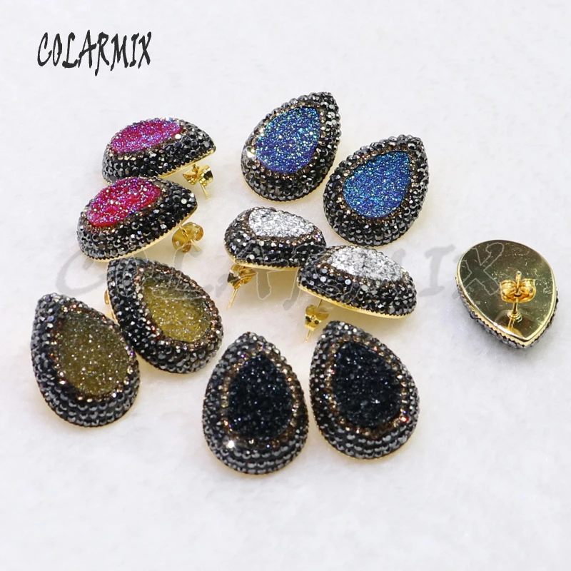 10 pairs stud druzy earrings drop stone earrings mix colors imitation druzy wholesale jewelry gems jewelry for women 7021
10 pairs stud druzy earrings drop stone earrings mix colors imitation druzy wholesale jewelry gems jewelry for women 7021