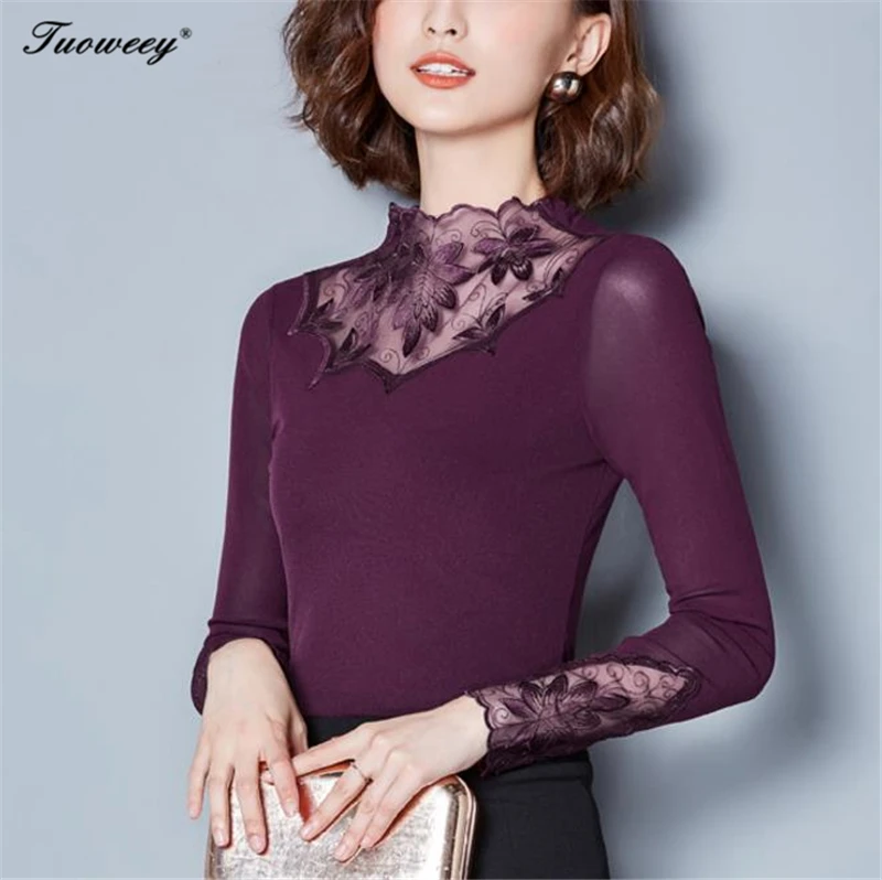 2018 new fashion Sexy Club women long sleeve lace Turtleneck shirt female spring autumn slim Elastic basic pullover tops blouse
2018 new fashion Sexy Club women long sleeve lace Turtleneck shirt female spring autumn slim Elastic basic pullover tops blouse