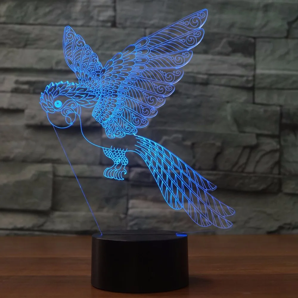 3D RGB Lamp Parrot Bird LED 3D Night Light Usb Pet Store Home Decor Colorful Atmosphere Lamp Baby Sleep Lighting For Kids Gift
3D RGB Lamp Parrot Bird LED 3D Night Light Usb Pet Store Home Decor Colorful Atmosphere Lamp Baby Sleep Lighting For Kids Gift