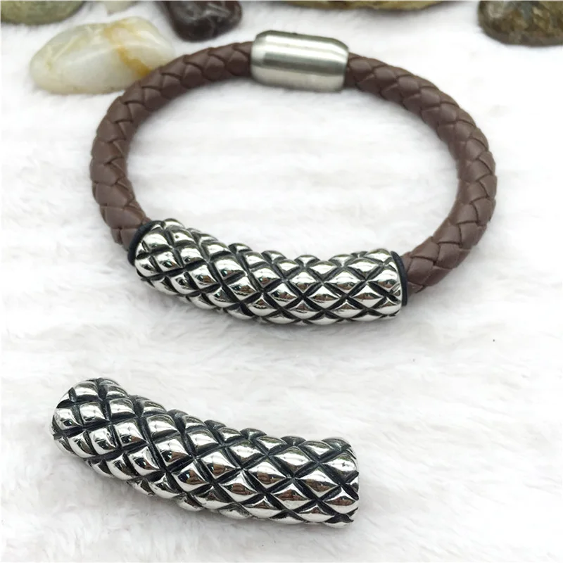 8mm Hole Size 316l Stainless Steel Cylinder Bead Metal Charms Beads For Jewelry Making Men Leather Bracelet DIY Accessories
8mm Hole Size 316l Stainless Steel Cylinder Bead Metal Charms Beads For Jewelry Making Men Leather Bracelet DIY Accessories