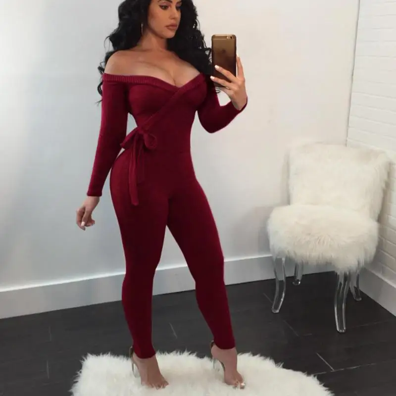 4 Colors Rompers For Women Off Shoulder Jumpsuit Women Jumpsuits New Arrival 2019 Autumn Sexy Deep V Long Sleeve Jumpsuits
4 Colors Rompers For Women Off Shoulder Jumpsuit Women Jumpsuits New Arrival 2019 Autumn Sexy Deep V Long Sleeve Jumpsuits