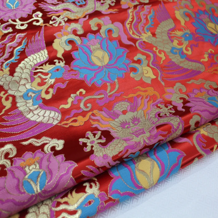 China Wind Wedding Cheongsam Dress Clothing Xiu He Tibetan Clothing Jacquard Brocade Fabric Cloth Decorative Woven
China Wind Wedding Cheongsam Dress Clothing Xiu He Tibetan Clothing Jacquard Brocade Fabric Cloth Decorative Woven