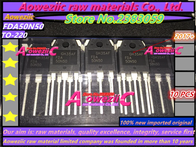 Aoweziic 2017+ 100% new imported original 50N50 FDA50N50 TO-3P field-effect transistor MOS 500V 50A
Aoweziic 2017+ 100% new imported original 50N50 FDA50N50 TO-3P field-effect transistor MOS 500V 50A