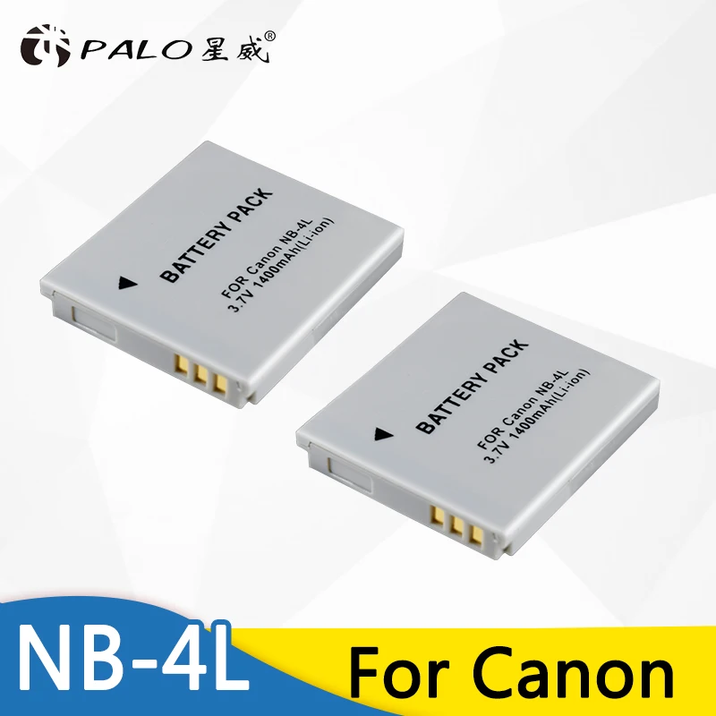 Palo 2pcs 1400mAh NB-4L NB4L NB 4L Li-ion Digital Battery for Canon IXUS 30 40 50 60 80 100 I20 For Canon PowerShot SD1000 1100
Palo 2pcs 1400mAh NB-4L NB4L NB 4L Li-ion Digital Battery for Canon IXUS 30 40 50 60 80 100 I20 For Canon PowerShot SD1000 1100