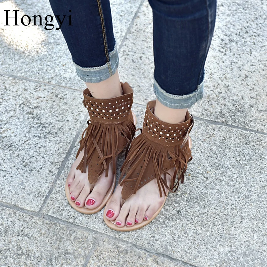 Hongyi Summer Women Bohemian Sandals Flats Tassels Casual Summer Shoes Woman Flip Flop Slipper Beach Sandals Flats Zapatos Mujer
Hongyi Summer Women Bohemian Sandals Flats Tassels Casual Summer Shoes Woman Flip Flop Slipper Beach Sandals Flats Zapatos Mujer