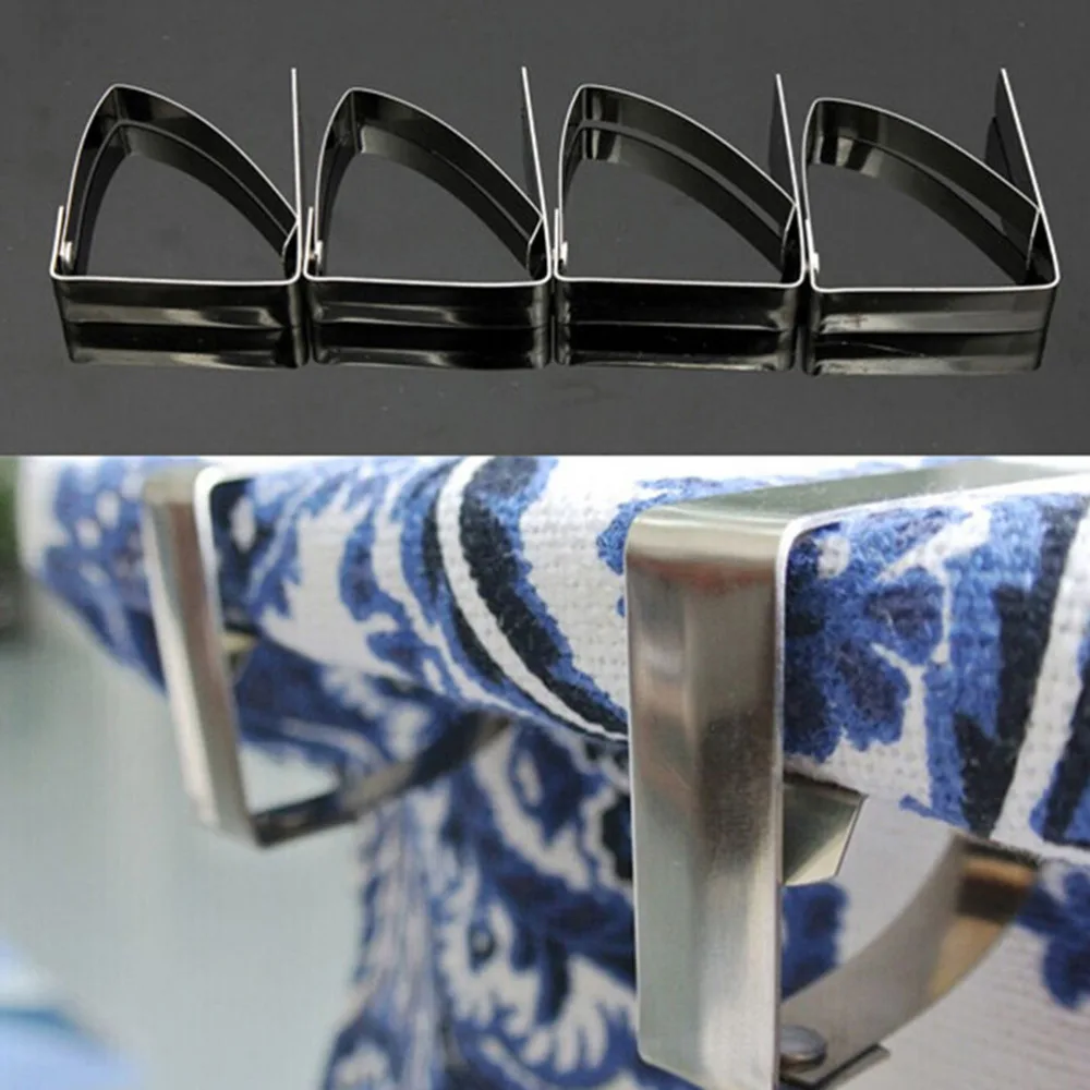 4PCS Simple Stainless Steel Tablecloth Tables Cover Clips Holder Cloth Clamps Party Picnic Office Clips Best Selling
4PCS Simple Stainless Steel Tablecloth Tables Cover Clips Holder Cloth Clamps Party Picnic Office Clips Best Selling
