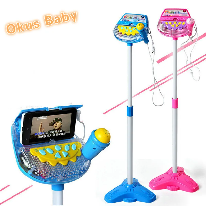 Okus Baby Newest Kids Early Education Musical Toy Stand Type Music Microphone Adjustable Karaoke Microphone
Okus Baby Newest Kids Early Education Musical Toy Stand Type Music Microphone Adjustable Karaoke Microphone
