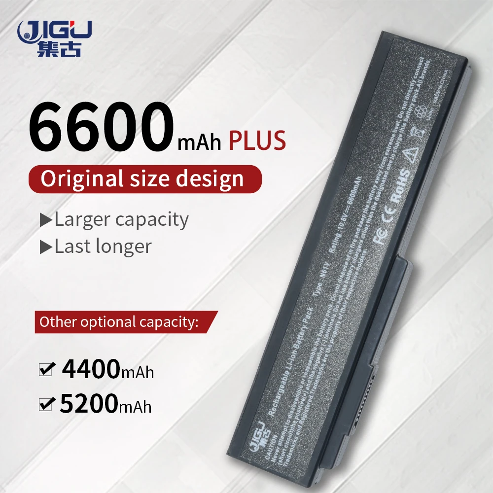 

JIGU N53s Battery A32-M50 A32-N61 A32-X64 A33-M50 For Asus N61Ja G50 G51 G60 M50 M51 M60 N43 N53 N61 N61-A1 N61JS N61V N61w,X64