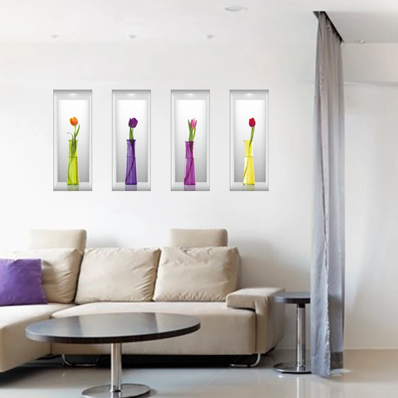 3D effect living room wall sticker flower removable home decor vase wall picture bedroom adhesive wall mural
3D effect living room wall sticker flower removable home decor vase wall picture bedroom adhesive wall mural