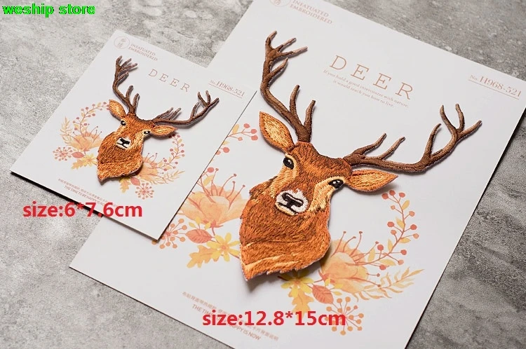 New high quality DIY 3D embroidered patch MINI Lovely animal Deer head patch applique for clothing 1 order=2 pcs(S+L)
New high quality DIY 3D embroidered patch MINI Lovely animal Deer head patch applique for clothing 1 order=2 pcs(S+L)