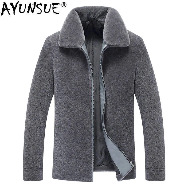 AYUNSUE Real Fur Coat Men Sheep Shearing Autumn Winter Jacket Wool Coat Man Short Jackets Male Overcoat Erkek Mont 8836 KJ849
AYUNSUE Real Fur Coat Men Sheep Shearing Autumn Winter Jacket Wool Coat Man Short Jackets Male Overcoat Erkek Mont 8836 KJ849