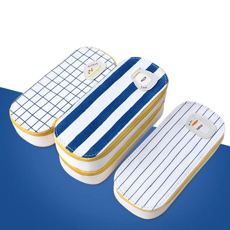 Canvas creative pencil case Korea large capacity pen box simple pencil case pencil bag office supplies
Canvas creative pencil case Korea large capacity pen box simple pencil case pencil bag office supplies