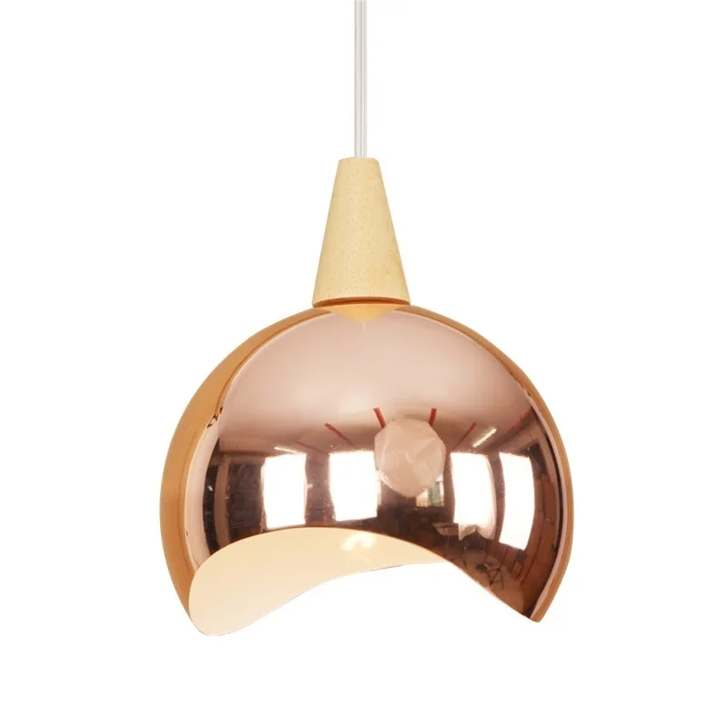 Nordic Loft Style Rose Gold Iron Droplight Modern LED Pendant Light Fixtures Simple Single Head Wood Hanging Lamp Home Lighting
Nordic Loft Style Rose Gold Iron Droplight Modern LED Pendant Light Fixtures Simple Single Head Wood Hanging Lamp Home Lighting