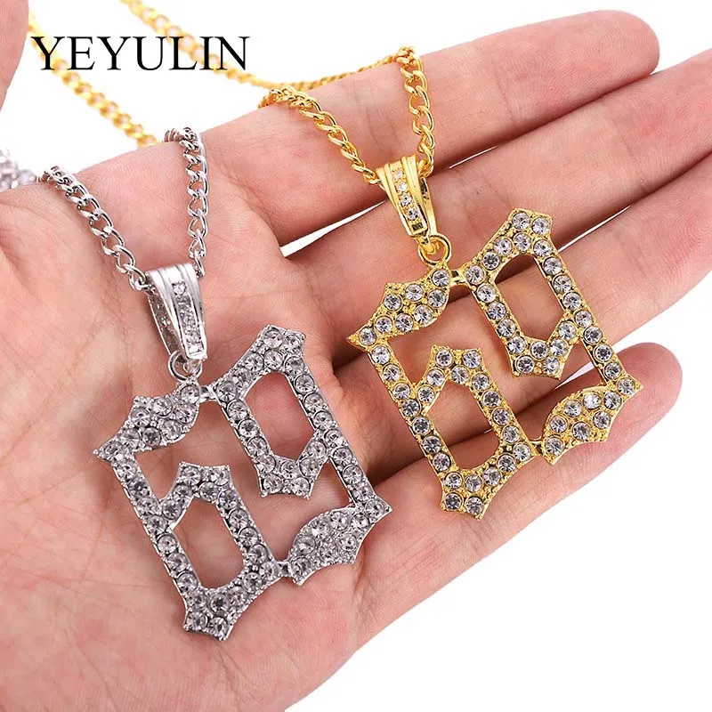 Men Hip Hop Ice Out Bling 69 Rapper Pendant Necklaces Pave Setting AAA Rhinestone Fashion 69 Necklace Hip Hop Jewelry Gifts
Men Hip Hop Ice Out Bling 69 Rapper Pendant Necklaces Pave Setting AAA Rhinestone Fashion 69 Necklace Hip Hop Jewelry Gifts