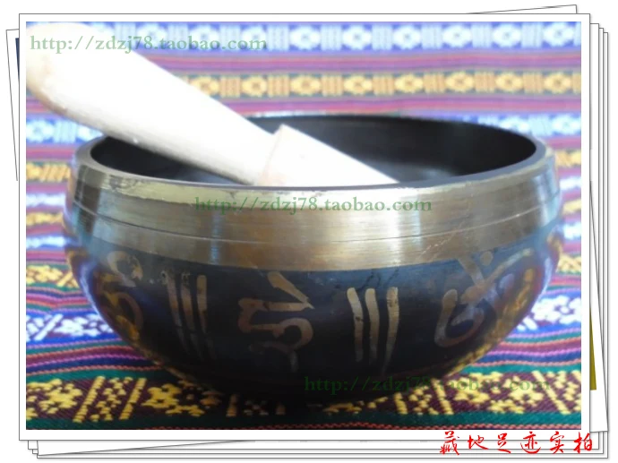 

11cm Yoga Tibetan Singing Bowl Himalayan Hand Hammered Chakra Meditation Religion Belief Home Decoration Crafts New