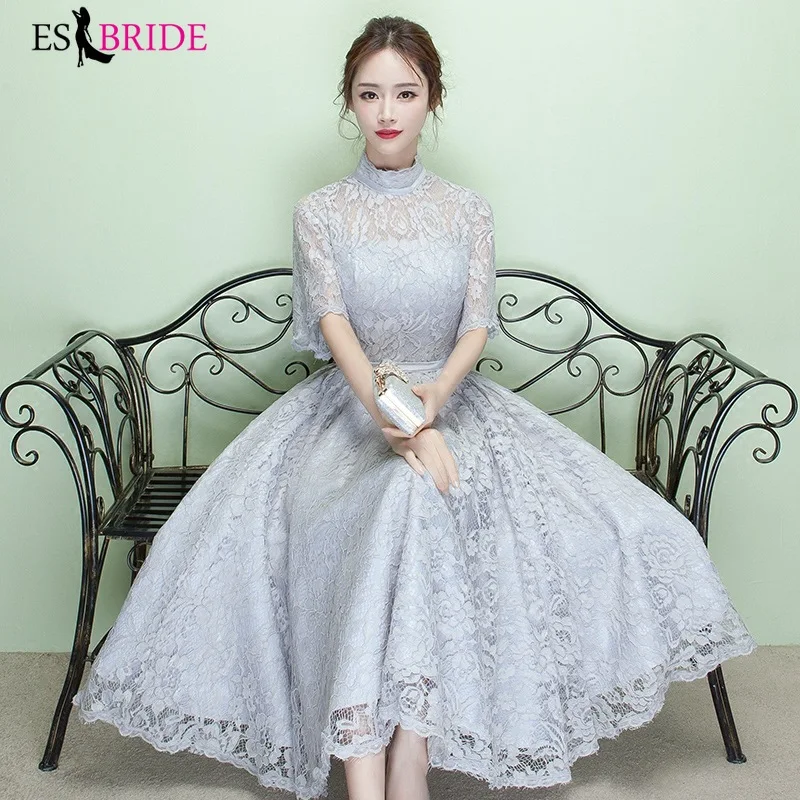 Formal Evening Dresses 2019 New Arrival Elegant A-line Evening Dress with Short Sleeves Lace High Collar Robe De Soiree ES1185
Formal Evening Dresses 2019 New Arrival Elegant A-line Evening Dress with Short Sleeves Lace High Collar Robe De Soiree ES1185