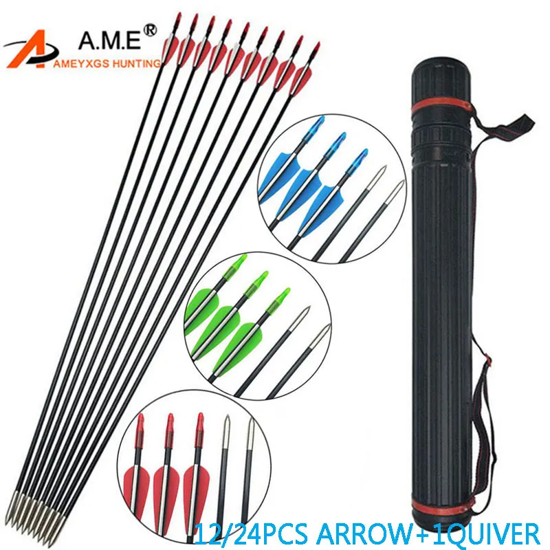 12/24PC 31inch Glassfiber Arrows Rubber feather Arrow Replaceable Arrowhead Length Archery Recurve Bow Children's Basic Training
12/24PC 31inch Glassfiber Arrows Rubber feather Arrow Replaceable Arrowhead Length Archery Recurve Bow Children's Basic Training