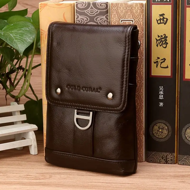 Genuine Leather Men Fanny Cell/Mobile Phone Case Waist Bag Belt Pack Hook Real Cowhide Cross Body Messenger Small Shoulder Bags
Genuine Leather Men Fanny Cell/Mobile Phone Case Waist Bag Belt Pack Hook Real Cowhide Cross Body Messenger Small Shoulder Bags