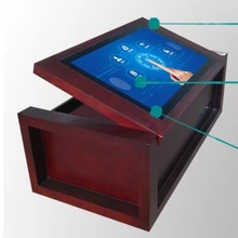 4K Display Industrial Pc Interactive Touch Screen Kiosk Conference Table Multimedia touch table used in the restaurant