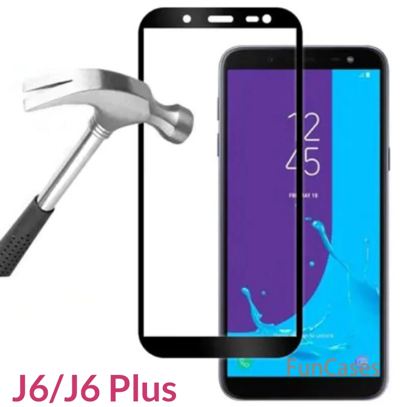 Оригинальный защитный Стекло для samsung Galaxy J6 плюс 2018 чехол 360 J 6 Plus J600F 0 закаленное