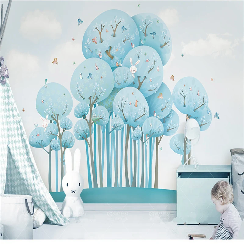 Custom Photo Wall Papers Home Decor Forest Rabbit Wall Murals 3D Wallpapers for Kids Living Room Bedrooms Blue Trees Landscape
Custom Photo Wall Papers Home Decor Forest Rabbit Wall Murals 3D Wallpapers for Kids Living Room Bedrooms Blue Trees Landscape