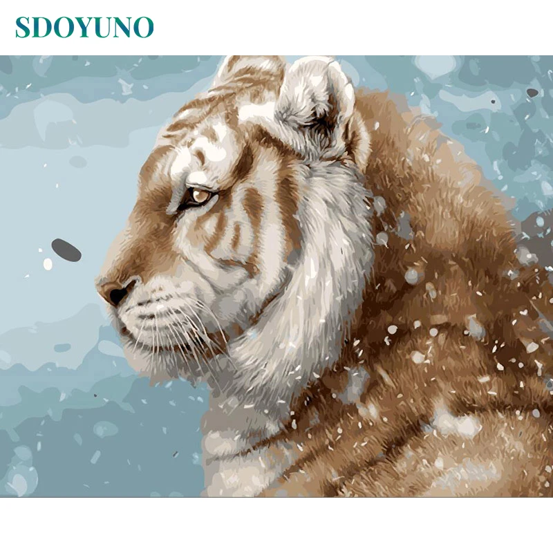 SDOYUNO Frame Snow Tigers Animals DIY Painting By Numbers Kits Acrylic Paint By Number Unique Gift For Home Decor 40x50cm Arts
SDOYUNO Frame Snow Tigers Animals DIY Painting By Numbers Kits Acrylic Paint By Number Unique Gift For Home Decor 40x50cm Arts