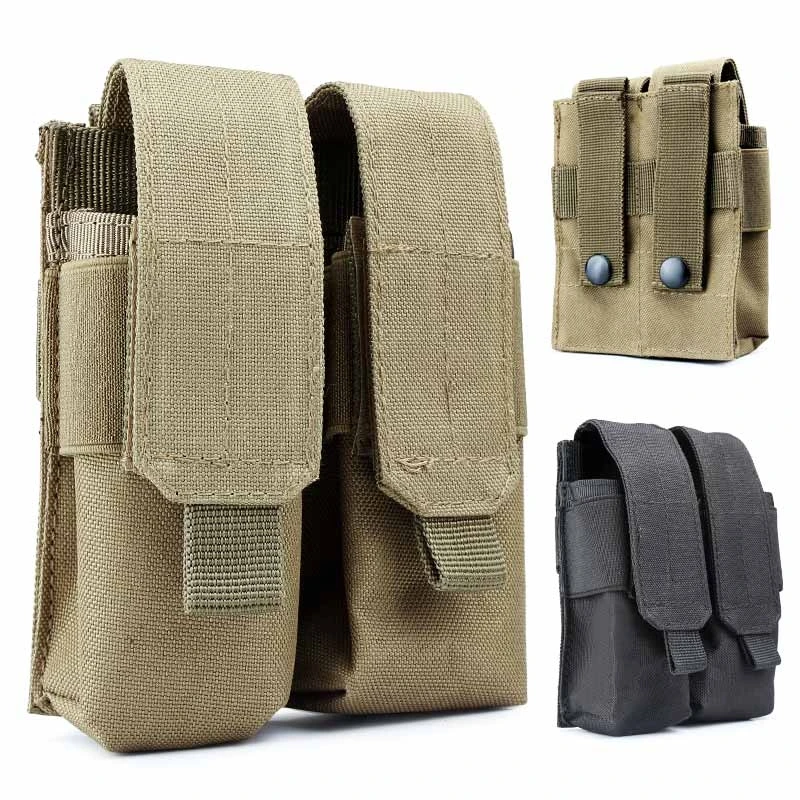 FOCUSIGN 600D Molle нейлоновая тактическая двойная сумка для пистолета журналов