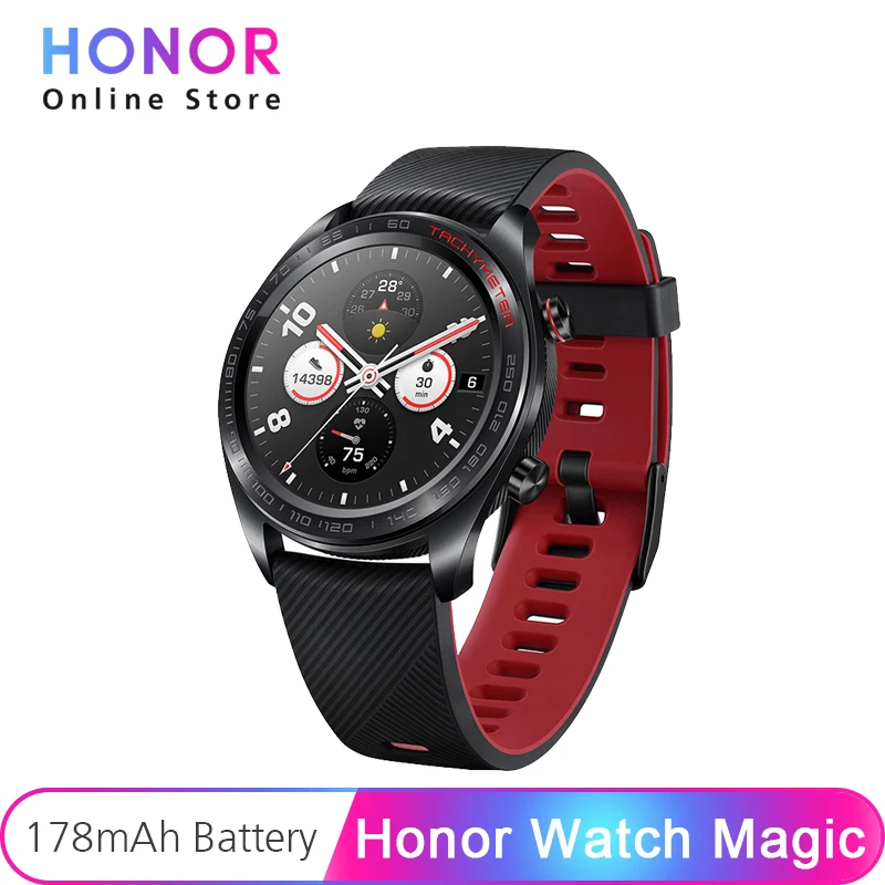 Honor Watch Magic SmartWatch NFC GPS 5ATM водонепроницаемый трекер сердечного ритма сна рабочий 7