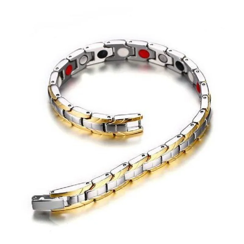 High Quality Fashion Stainless Steel Chain Magnets Bracelets Bangles Men Trendy Gift Jewelry Man Hologram Bracelets New Design
High Quality Fashion Stainless Steel Chain Magnets Bracelets Bangles Men Trendy Gift Jewelry Man Hologram Bracelets New Design