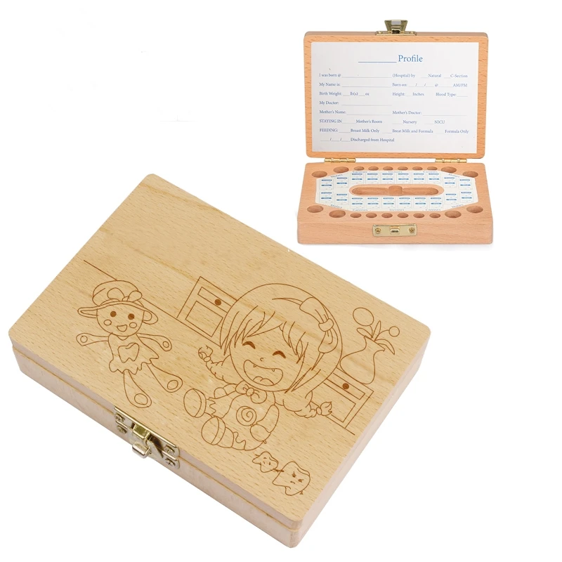 Wood Tooth Box Organizer For Baby Keepsake Box Boy And Girl Image Children Birthday Gifts Wooden Storage Box MJ16618T
Wood Tooth Box Organizer For Baby Keepsake Box Boy And Girl Image Children Birthday Gifts Wooden Storage Box MJ16618T