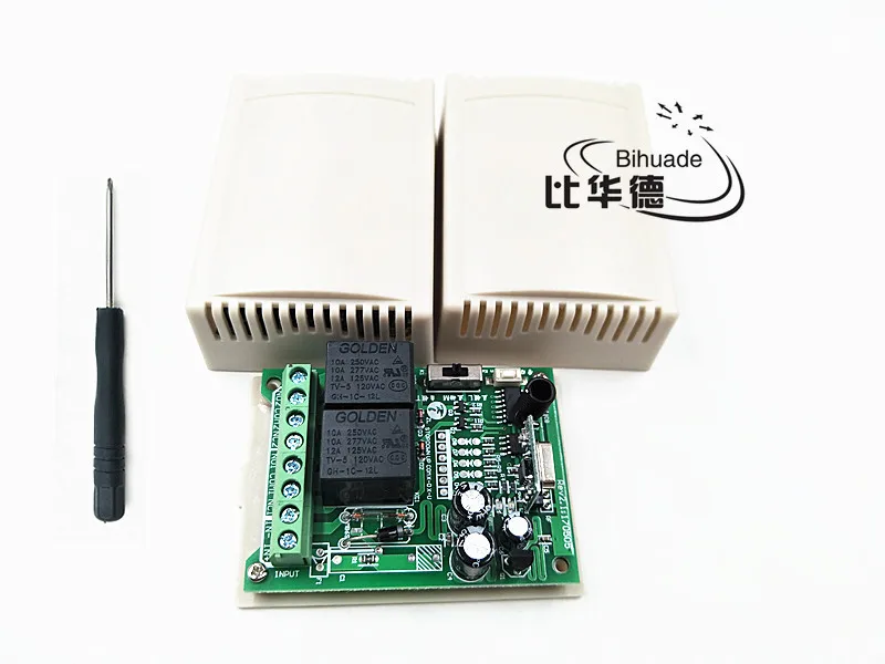 1PCS 315Mhz Universal Wireless Remote Control Switch AC 12V 2CH Relay Receiver Module and RF | Электроника