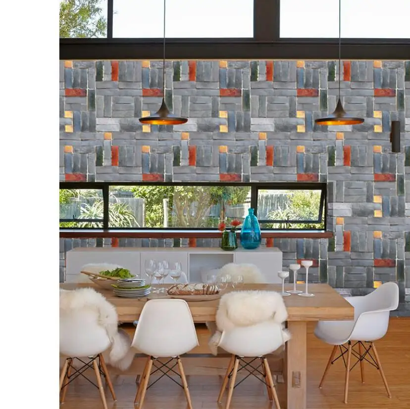 Self Adhesive 3d Brick Stone Wallpaper diy PVC Kitchen Wall Paper Sticker Modern Dining Room Wallpapers Home Decor ZE094
Self Adhesive 3d Brick Stone Wallpaper diy PVC Kitchen Wall Paper Sticker Modern Dining Room Wallpapers Home Decor ZE094