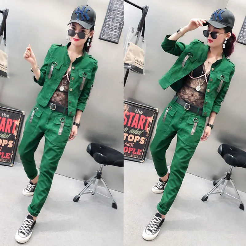 Women Sexy Jeans Suit 2022 Spring Autumn BF Style Streetwear Overalls Fashion Frayed Tassel Denim Jacket+Pants Two-piece Female
Women Sexy Jeans Suit 2022 Spring Autumn BF Style Streetwear Overalls Fashion Frayed Tassel Denim Jacket+Pants Two-piece Female