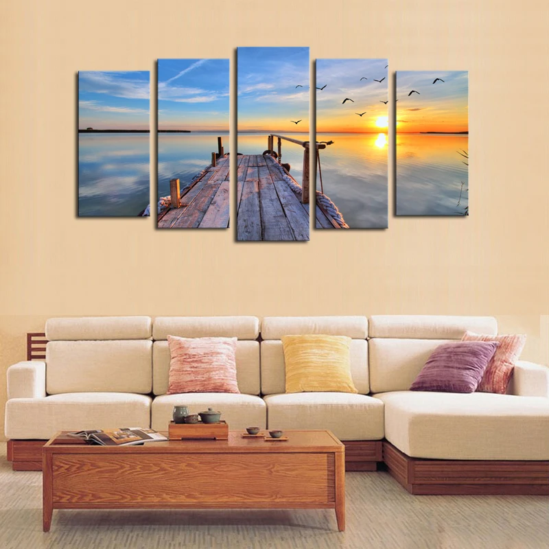 Fashion Unframed 5 Panel Sunset At Bridge Modern Seascape Wall Pictures Print On Canvas Wall Art Home Decor For Living Room Wall
Fashion Unframed 5 Panel Sunset At Bridge Modern Seascape Wall Pictures Print On Canvas Wall Art Home Decor For Living Room Wall