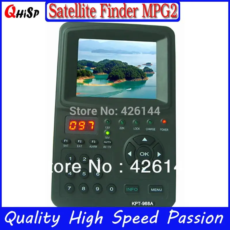 

2015 Duosat Tv Tuner Special Offer Direct Selling Included 3.5" Led Handheld Multifunctional Satellite Finder&monitor Kpt 968a