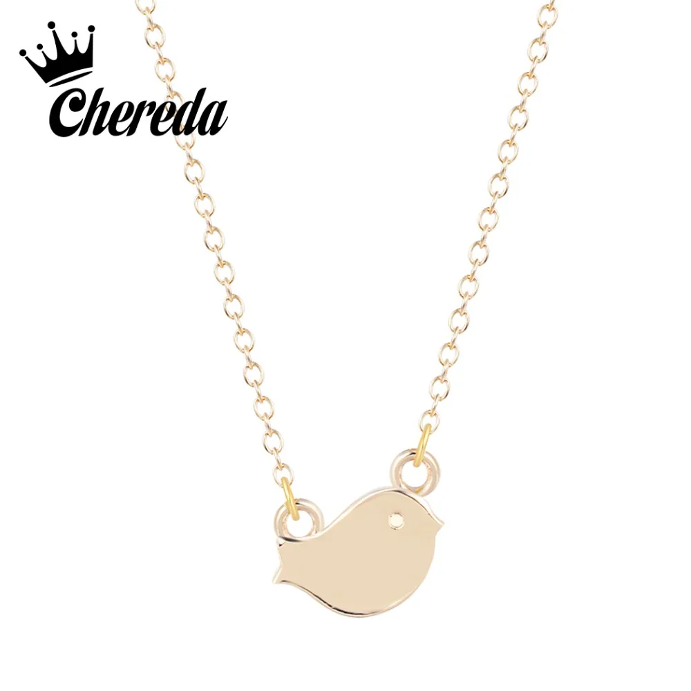 Chereda Cute Bird Small Pendant Necklaces for Women Gold and Silver Chain Choker Party Wedding Gift Fashion Girl Jewelry
Chereda Cute Bird Small Pendant Necklaces for Women Gold and Silver Chain Choker Party Wedding Gift Fashion Girl Jewelry