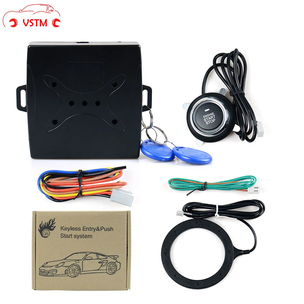 Auto Car Alarm Car Engine Push Start Button RFID Lock Ignition Starter Keyless Entry Start Stop Immobilizer Anti-theft System
Auto Car Alarm Car Engine Push Start Button RFID Lock Ignition Starter Keyless Entry Start Stop Immobilizer Anti-theft System