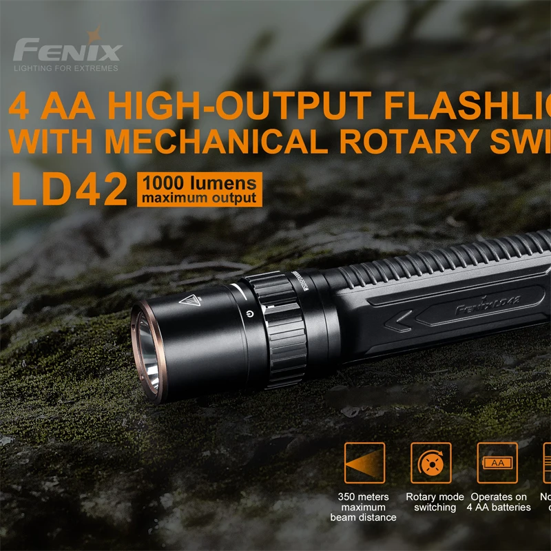 Fenix LD42 Version 1000 Lumen LED Tactical Flashlight | Лампы и освещение