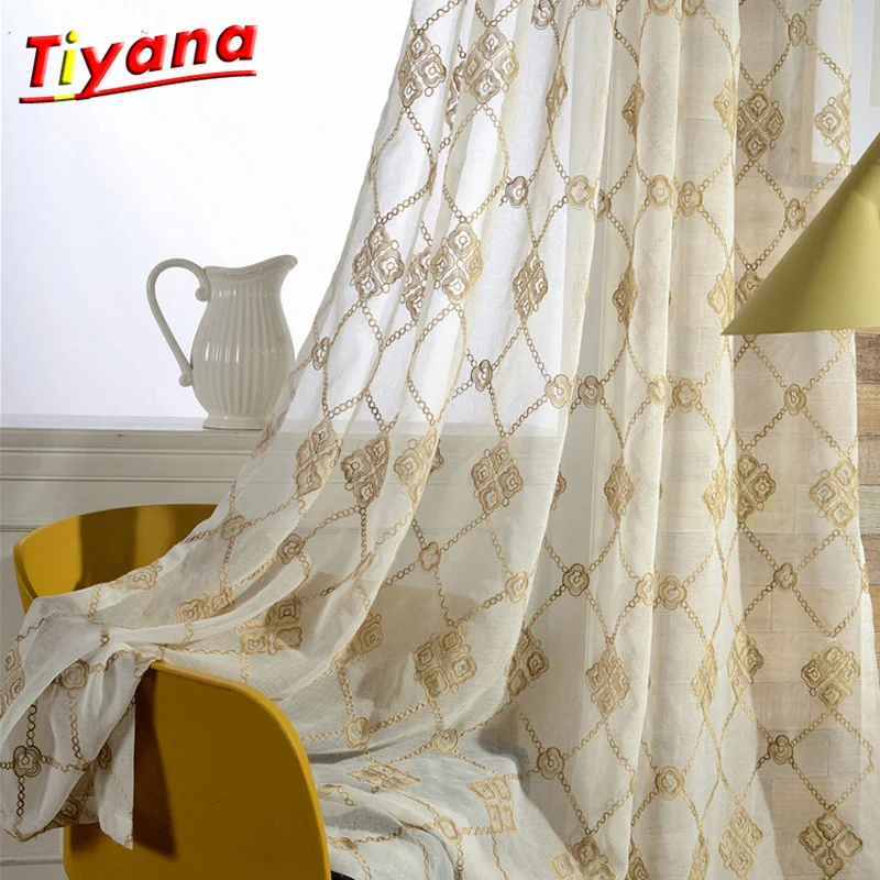 Linen Curtains Geometric Window Screen Sheer Curtain for Bedroom Linen Tulle Curtains Set for the Living Room wp044 *30
Linen Curtains Geometric Window Screen Sheer Curtain for Bedroom Linen Tulle Curtains Set for the Living Room wp044 *30