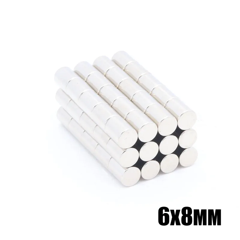 200pcs 6mm x 8mm Neodymium Magnet Disc 6mm x 8mm Magnetic Strong Small Round NdFeB 6x8 mm N35 Cylinder Bar Magnets Rare Earth
200pcs 6mm x 8mm Neodymium Magnet Disc 6mm x 8mm Magnetic Strong Small Round NdFeB 6x8 mm N35 Cylinder Bar Magnets Rare Earth