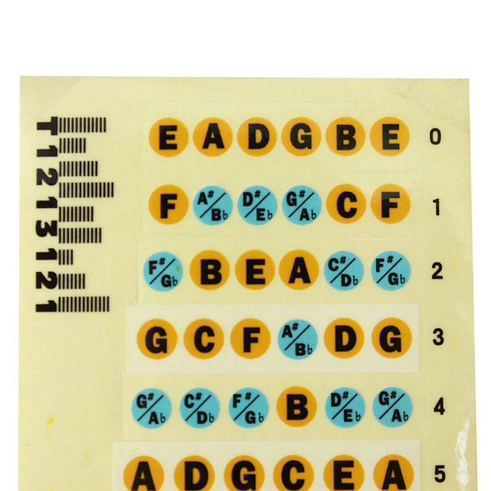 2 шт. гитары гриф наклейки 6 строка примечание этикетки Гитары Лада Деление шкалы