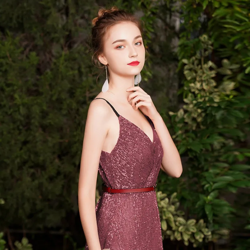 Gorgeous Evening Dresses Shiny Sequin Banquet Party Formal Dress With Sashes Evening Gown 2020 Robe De Mariee
Gorgeous Evening Dresses Shiny Sequin Banquet Party Formal Dress With Sashes Evening Gown 2020 Robe De Mariee